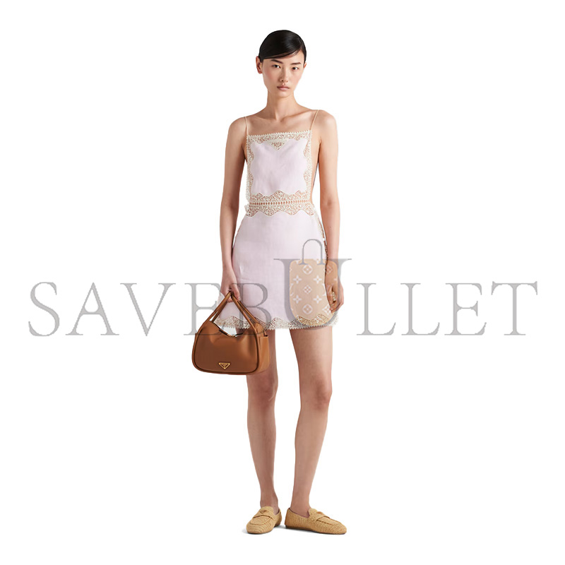 Pra*a darling leather handbag 1ba451 (25*18*10.5cm)